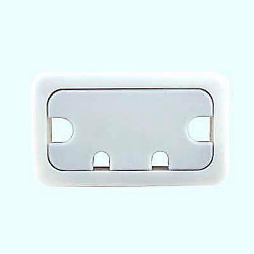 Rectangular Cable Tidy - 105 x 55mm - Silver Grey Rectangular Cable Tidy - 105 x 55mm - Silver Grey
