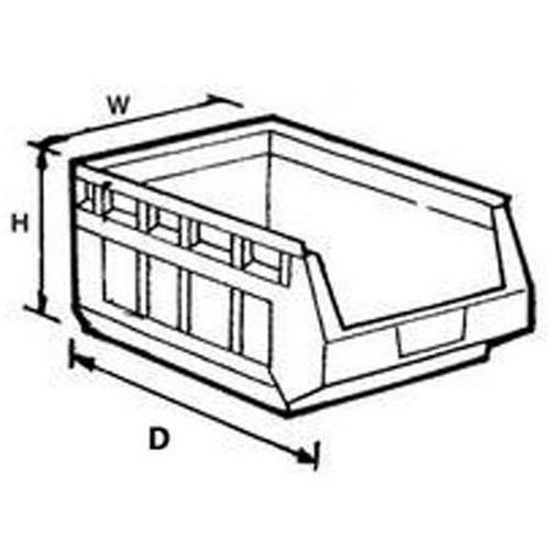 Pack of 20 Storage Bins 10L Manutan UK