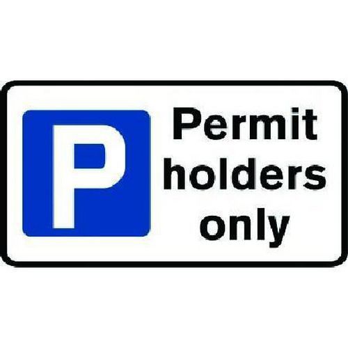 Permit holders only Class 1 and 2 Sign Signs & ID Manutan UK