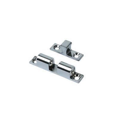 Veel 2 Double Ball Roller Catch 43 x 8mm Satin Chrome Ironmongery