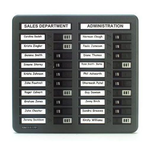 In/Out Boards With Card Inserts Free Delivery Manutan UK