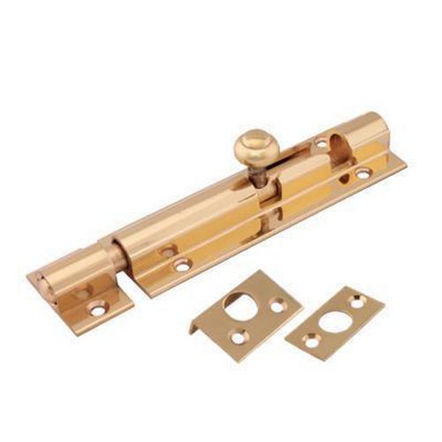 Decorative Straight Barrel Bolt 100 x 32mm Polished Brass