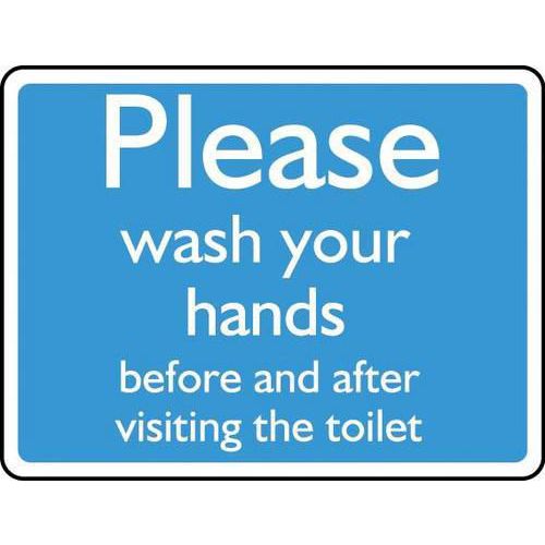 Please Wash Your Hands Before & After Sign for Hygiene and Safety Please Wash Your Hands Before & After Sign for Hygiene and Safety
