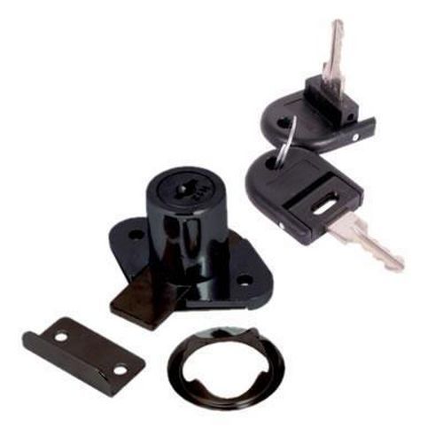 Drawer Lock - 19 x 22mm - Keyed to Differ - Black Nickel Drawer Lock - 19 x 22mm - Keyed to Differ - Black Nickel
