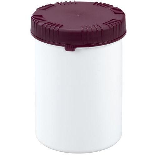 Plastic Screw Cap Jars Pack of 10 Storage Containers Manutan