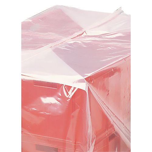 Shrink film polyethylene cover - For 800 x 1200 mm pallets Shrink film polyethylene cover - For 800 x 1200 mm pallets