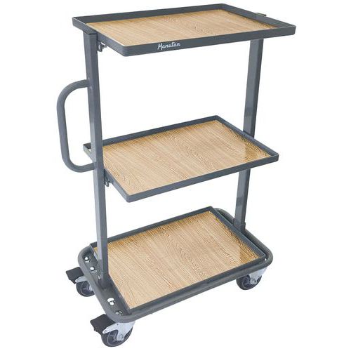 Steel container trolley - Capacity 200 kg - Manutan Steel container trolley - Capacity 200 kg - Manutan