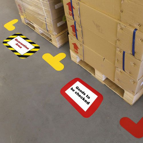 A4 Floor Label Holders Pack of 10 Warehouse Labelling Manutan UK