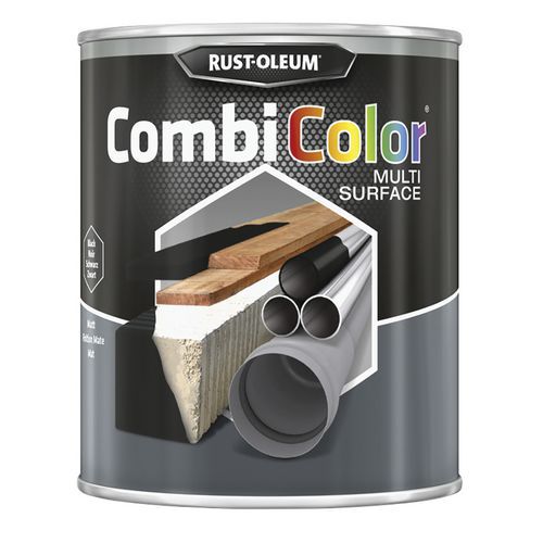 Multisurface black satin paint Manutan UK