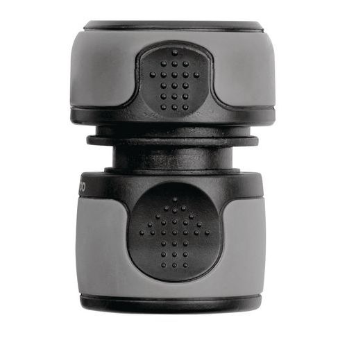 Plastic quick-fit connector for garden hose Ø 15 and 19 mm - Dual-material Plastic quick-fit connector for garden hose Ø 15 and 19 mm - Dual-material