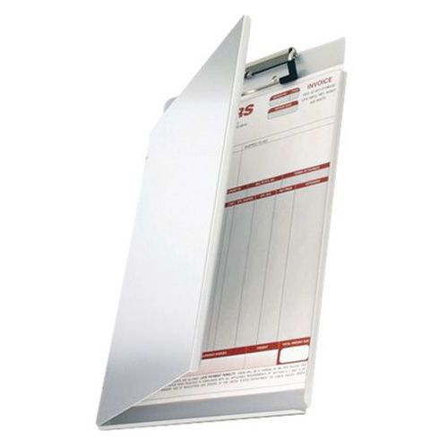 Notepad holder Aluminium Manutan.co.uk