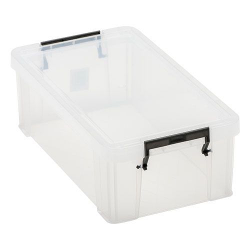 5.8Ltr Clear Manutan Box with Grey Handles