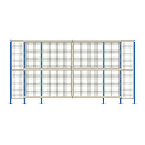 Mesh Machine Guard - Double Sliding Door