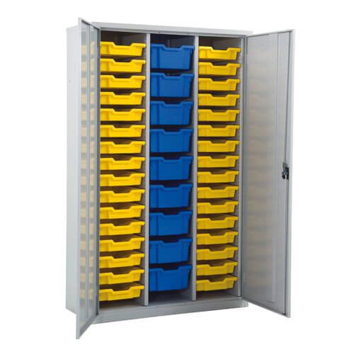 Lockable Cupboard 41 Gratnells Trays Manutan UK