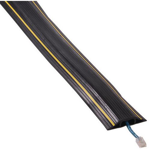 Cable cover length 3 m Black/yellow Manutan UK