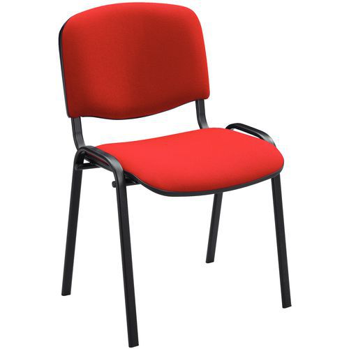 Black structure, red fabric Black structure, red fabric