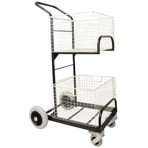 Compact mail distribution trolley Compact mail distribution trolley
