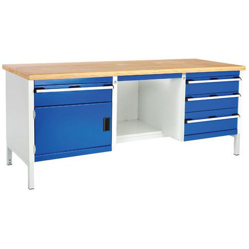 Bott Cubio HD Workbench with 4 Drawers and 1 Cupboard