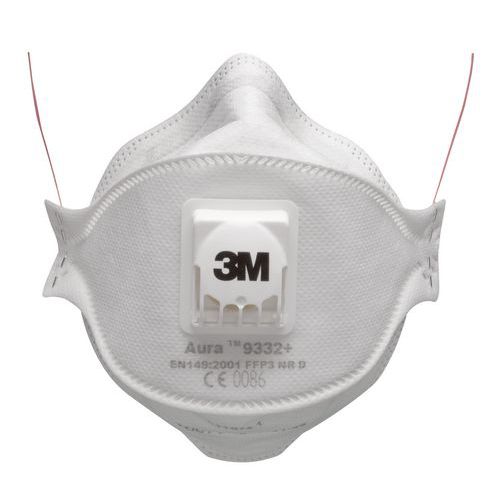 Aura 9300+ single use folding half-mask - FFP3 Aura 9300+ single use folding half-mask - FFP3