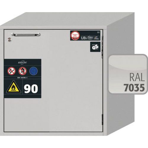 Asecos 90min Fire Resistant Flammable Mobile Cabinet 600x593mm Asecos 90min Fire Resistant Flammable Mobile Cabinet 600x593mm