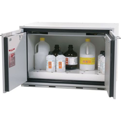 Door Open Asecos 90min Fire Resistant Flammable Mobile Cabinet 600x893mm Door Open Asecos 90min Fire Resistant Flammable Mobile Cabinet 600x893mm