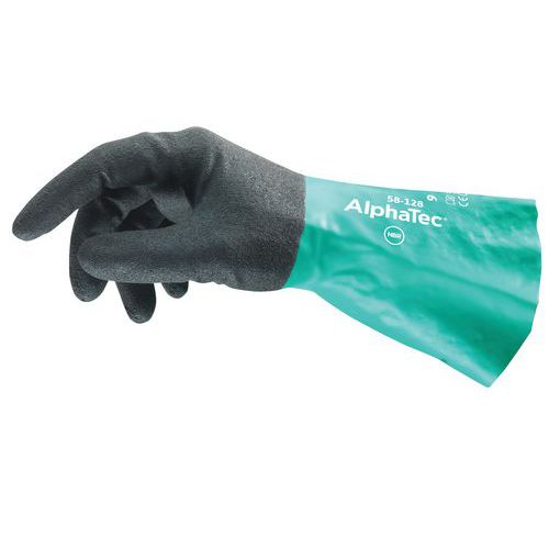 AlphaTec® 58-128 ergonomic nitrile gloves - Pack of 144 - Ansell
