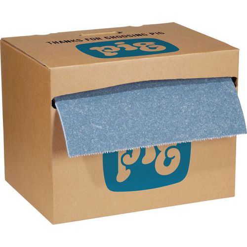 PIG Blue Absorbent Pads & Rolls Spill Response Manutan UK