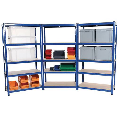 Budget Shelving 3 Bay Offer Shelving Units Manutan UK