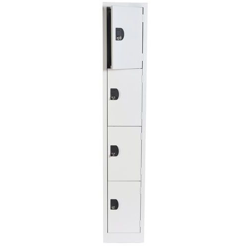 Open Ajar Door Storage Lockers 4 Door - 1800x315x300mm Open Ajar Door Storage Lockers 4 Door - 1800x315x300mm