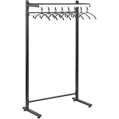 Angled Coat Rails Allure coat rail with hangers and coat hooks - Gardelux - Manutan.co.uk