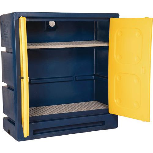 Empty Armorgard Chemcube COSHH Plastic Hazardous Storage Cabinet 1300x1220x550mm Empty Armorgard Chemcube COSHH Plastic Hazardous Storage Cabinet 1300x1220x550mm