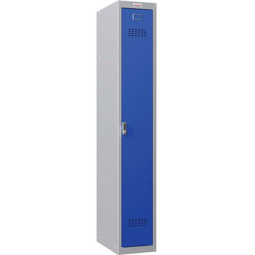 Grey & Blue Metal Lockers - Digital Locks - 1830x300x300mm - Phoenix