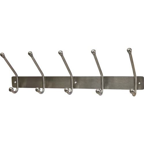 Jedo Hat & Coat Hook Rack- 3 Hooks - Satin Stainless Steel Jedo Hat & Coat Hook Rack- 3 Hooks - Satin Stainless Steel