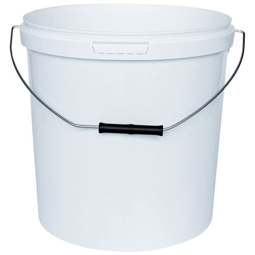 White bucket 1 to 30 l Manutan.co.uk