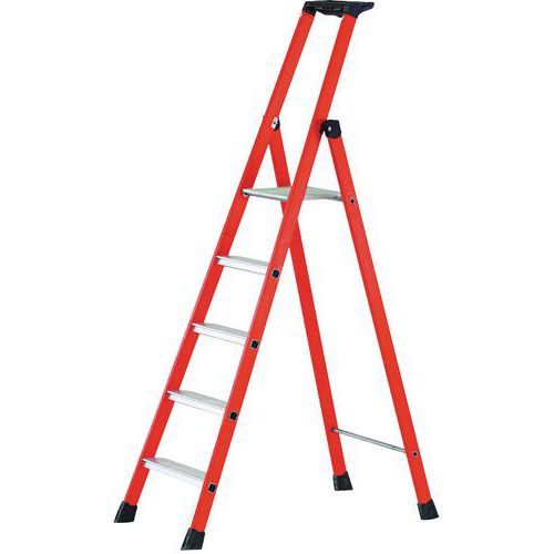 Zarges Compact GRP Platform Step Ladder Manutan UK