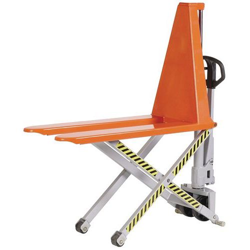 Hand Pallet Truck - High Scissor Lift - 1000kg & Heavy Duty - Warrior Hand Pallet Truck - High Scissor Lift - 1000kg & Heavy Duty - Warrior