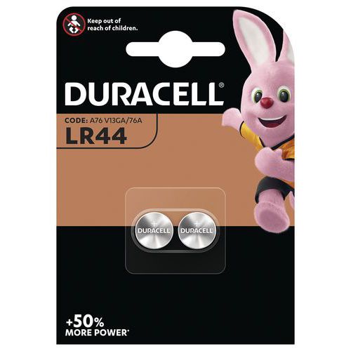 LR44 V13GA alkaline coin cell battery - Pack of 2 - Duracell LR44 V13GA alkaline coin cell battery - Pack of 2 - Duracell