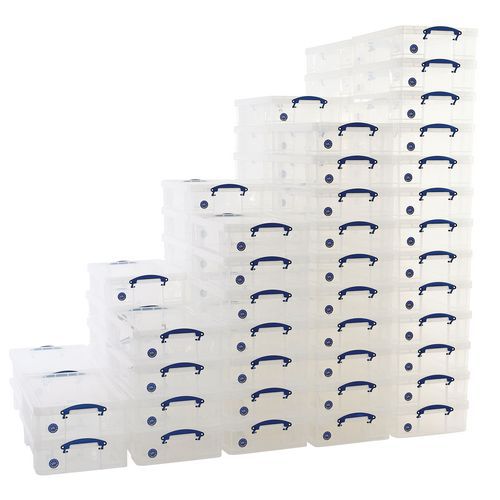 33 L Clear Really Useful Box Pallet Buy of 75 33 L Clear Really Useful Box Pallet Buy of 75