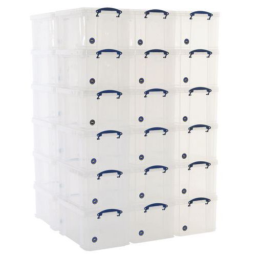 48 L Clear Really Useful Box Pallet Buy of 35 48 L Clear Really Useful Box Pallet Buy of 35