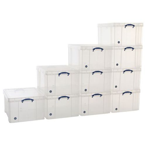 145 L Clear Really Useful Box Pallet Buy of 10 145 L Clear Really Useful Box Pallet Buy of 10