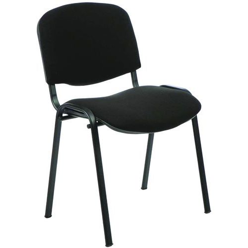 Stacking Office Chair - Meeting/Conference Room - Fabric/Mesh - ISO