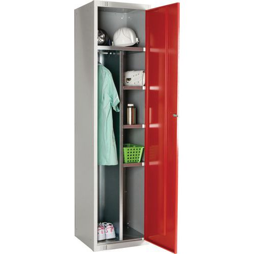 Red Open Door Anti-Bacterial Uniform Lockers Red Open Door Anti-Bacterial Uniform Lockers