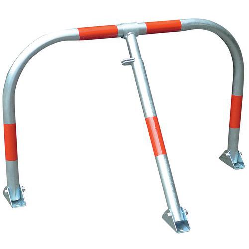 Silver grey car park barrier - Manutan Expert