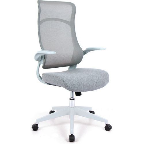 Grey Mesh Executive Home/Office Chair - Ergonomic - Mobile - Romsey Grey Mesh Executive Home/Office Chair - Ergonomic - Mobile - Romsey