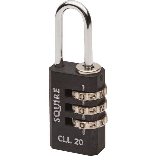 Squire Tough Lock Combination Padlock 20mm Ironmongery Manutan UK