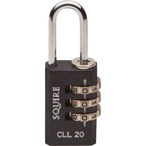 Squire Tough Lock Combination Padlock 20mm Ironmongery Manutan UK