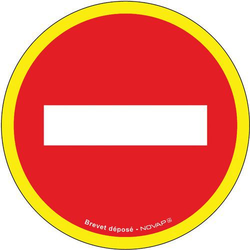 High-visibility prohibition sign - No entry - Rigid - Novap
