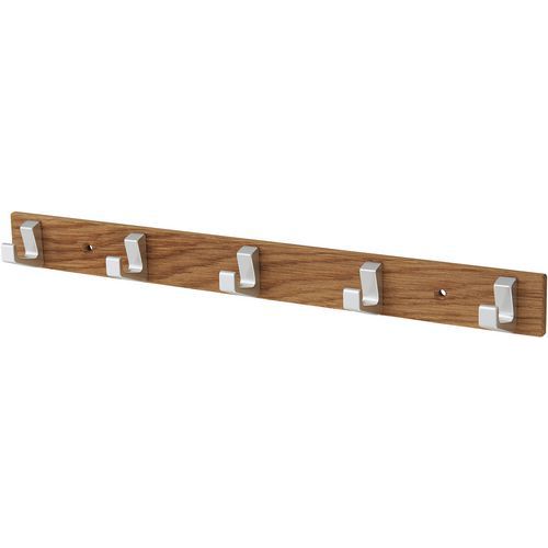 Wooden/silver wall-mounted towel holder - Gardelux Wooden/silver wall-mounted towel holder - Gardelux