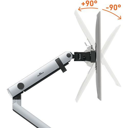 Manutan Screen SELECT PLUS monitor stand with arm for one screen with table fixing ...