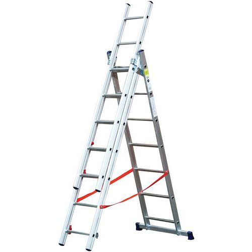 Combination Step Ladder Extended/Telescopic Ladders Manutan UK